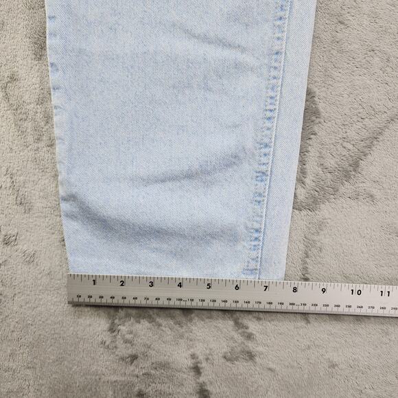 Vintage 90s LEE Jeans Womens 34X33 Blue High Rise Bareback Tapered Baggy Loose - Picture 11 of 12